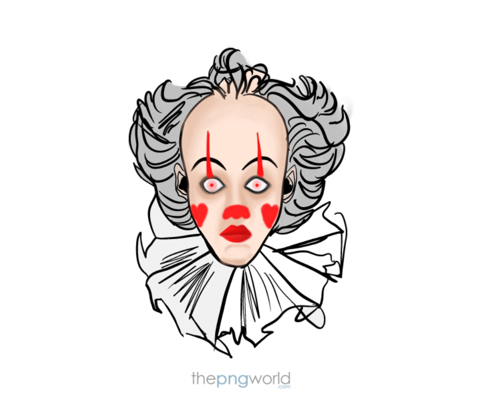 Joker face for Halloween Vector,Halloween,decoration,celebration,festival,party,horror,costume,haunted,IT,Childern,smile,cry,red,white,face,drawing,character,exhibition,art,famous,movie,shape,villain